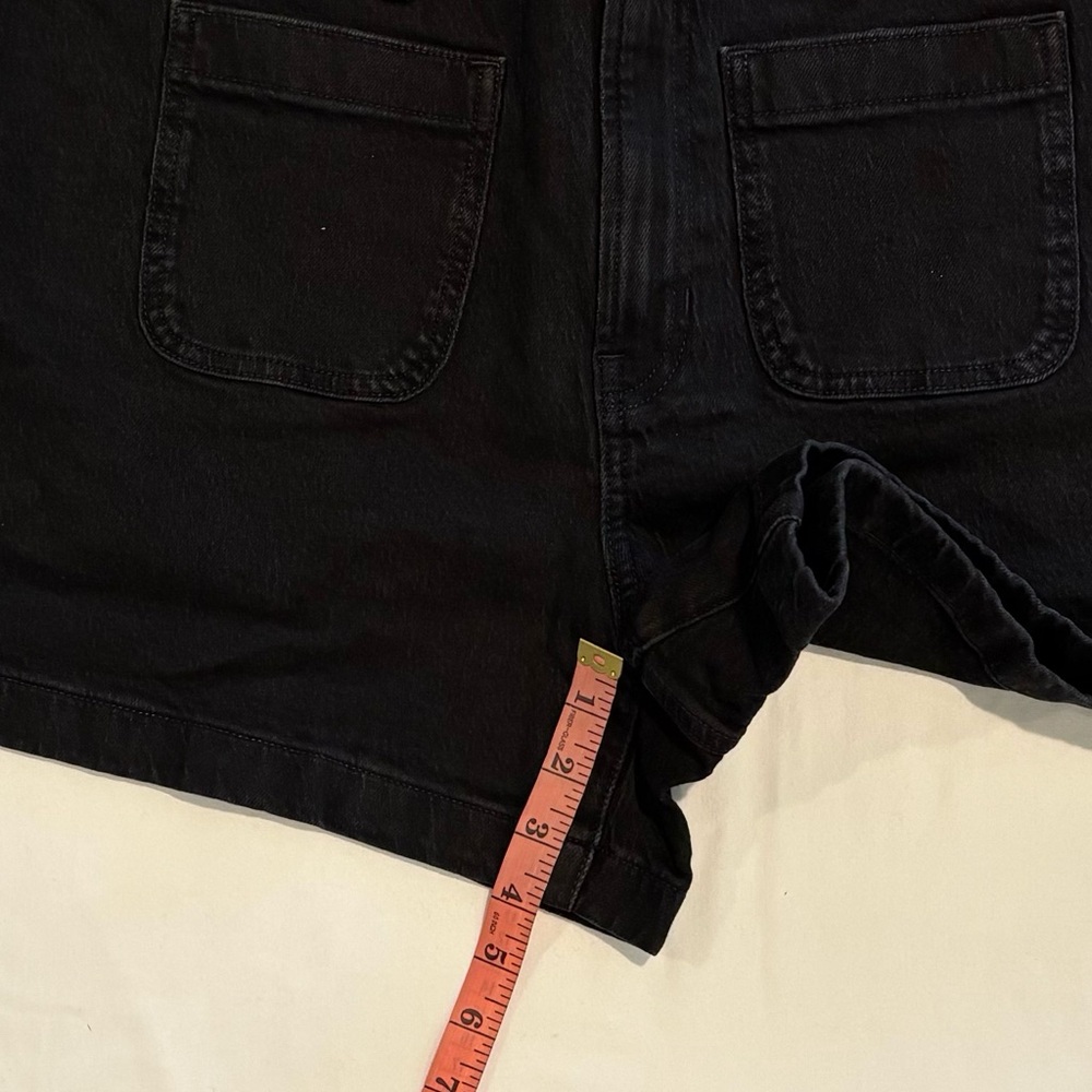 Madewell Black Denim Jean Shorts NWT - Picture 7 of 10